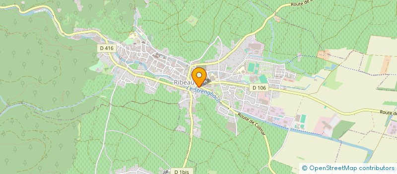 localisation de l'entreprise ASSOCIATION DES JEUNES SAPEURS POMPIERS DU PAYS DE RIBEAUVILLE  RIBEAUVILLE