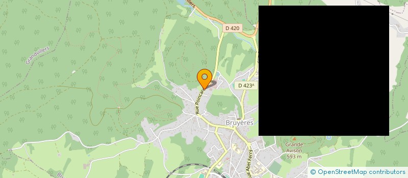 localisation de l'entreprise ASSOCIATION DES JEUNES SAPEURS POMPIERS DU SECTEUR DE BRUYERES  BRUYERES