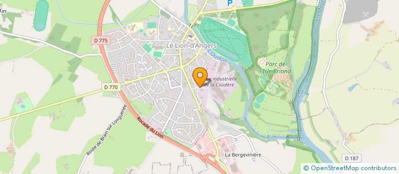 localisation de l'entreprise ASSOCIATION DES JEUNES SAPEURS POMPIERS LES LIONS-SCEAUX  LE LION D'ANGERS