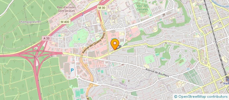 localisation de l'entreprise ASSOCIATION DES JEUNES SAPEURS POMPIERS NANCY-GENTILLY  NANCY