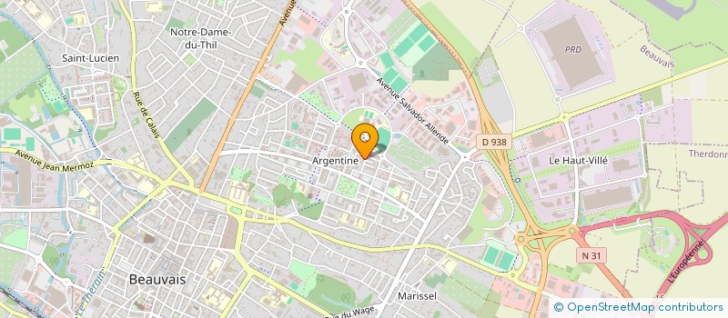 localisation de l'entreprise ASSOCIATION DES JEUNES SOLIDAIRES 224 HAUTS-DE-FRANCE (AJS 224 HAUTS-DE-FRANCE)  BEAUVAIS