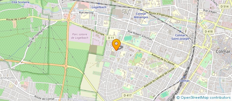 localisation de l'entreprise ASSOCIATION DES JEUNES SPORTIFS ET CULTURELLE DE TSINGONI A COLMAR  COLMAR