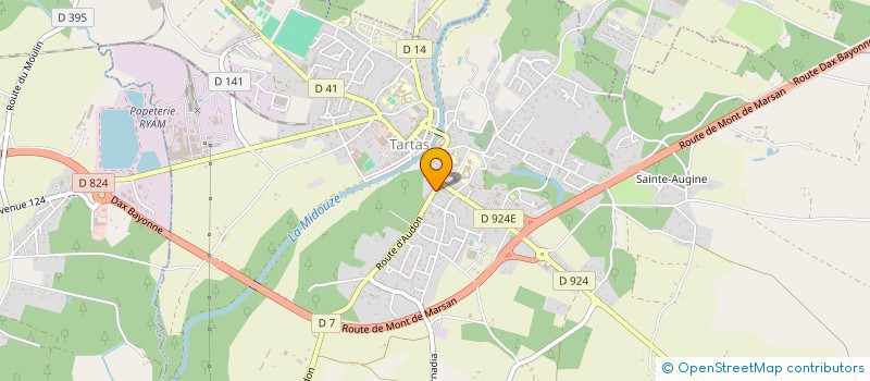 localisation de l'entreprise ASSOCIATION DES JEUNES TARUSATES  TARTAS