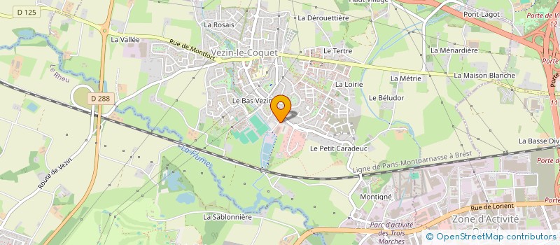 localisation de l'entreprise ASSOCIATION DES JEUNES VEZINOIS  VEZIN-LE-COQUET
