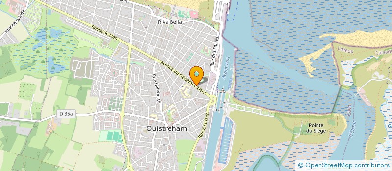 localisation de l'entreprise ASSOCIATION DES JEUNESSES SPORTIVES COLLEVILLE OUISTREHAM à OUISTREHAM