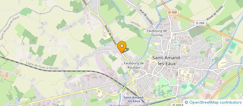 localisation de l'entreprise ASSOCIATION DES JOUEURS DE TAROT AMANDINOIS  SAINT-AMAND-LES-EAUX