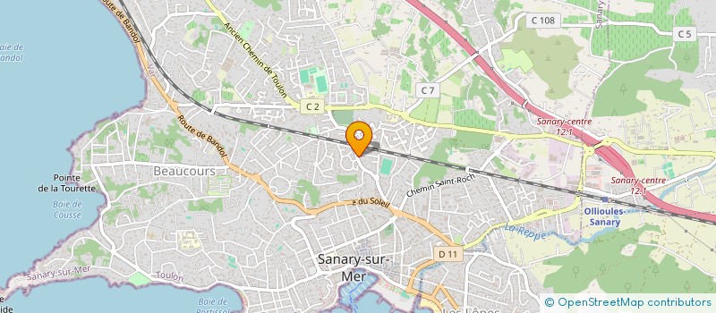 localisation de l'entreprise ASSOCIATION DES JSP DE SANARY à SANARY-SUR-MER