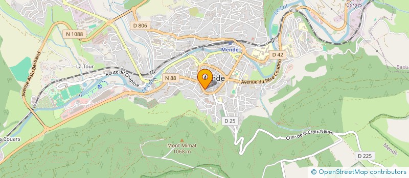localisation de l'entreprise ASSOCIATION DES JUGES CONSULAIRES DE LOZERE à MENDE