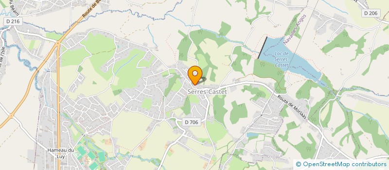 localisation de l'entreprise ASSOCIATION DES JUMELAGES DE SERRES-CASTET .  SERRES-CASTET