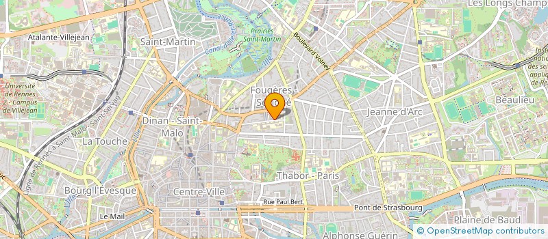 localisation de l'entreprise ASSOCIATION DES JURISTES EN DROIT DE L'URBANISME ET DE L'AMENAGEMENT DE RENNES  RENNES