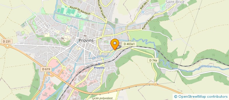 localisation de l'entreprise ASSOCIATION DES KURDES DE PROVINS  PROVINS