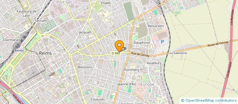 localisation de l'entreprise ASSOCIATION DES L3 MANAGEMENT STAPS  REIMS