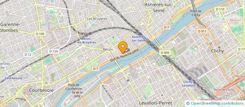 localisation de l'entreprise ASSOCIATION DES LENDEMAINS MEILLEURS à COURBEVOIE