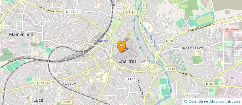 localisation de l'entreprise ASSOCIATION DES LIBRAIRES DE LA REGION CENTRE à CHARTRES