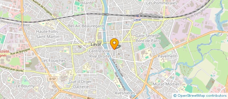 localisation de l'entreprise ASSOCIATION DES LIEUTENANTS DE LOUVETERIE DE LA MAYENNE à LAVAL