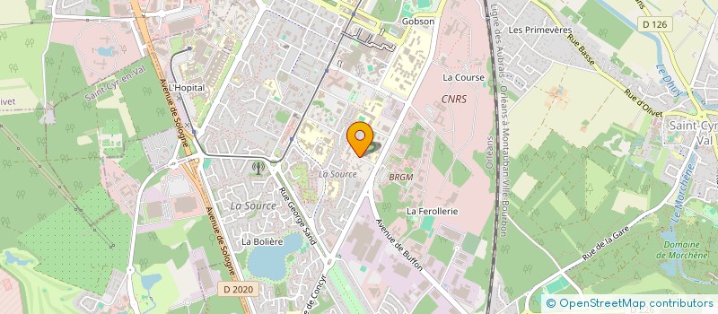 localisation de l'entreprise ASSOCIATION DES LIEUTENANTS DE LOUVETERIE DU DEPARTEMENT DU LOIRET  ORLEANS
