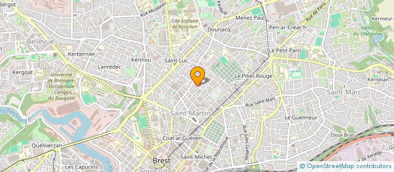 localisation de l'entreprise ASSOCIATION DES LIPIDOLOGUES DE L OUEST à BREST