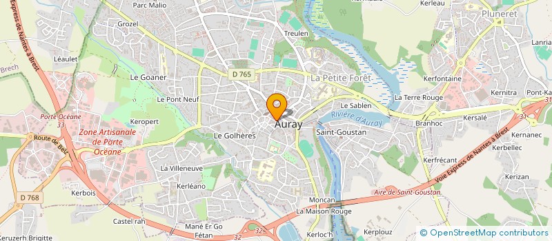 localisation de l'entreprise ASSOCIATION DES LOCATAIRES à AURAY
