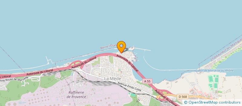 localisation de l'entreprise ASSOCIATION DES LOCATAIRES CNL DES RESIDENCES DU PORT, LE COMTE, LES ROCHES BLEUES DE LA MEDE à CHATEAUNEUF-LES-MARTIGUES