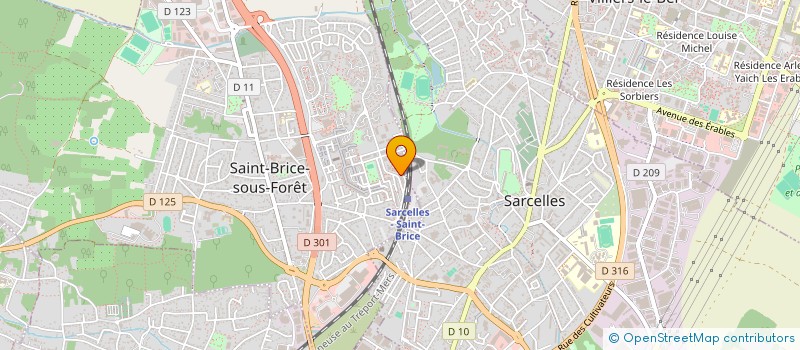 localisation de l'entreprise ASSOCIATION DES LOCATAIRES DE LA PLANTE AUX FLAMANDS (ASLPF)  SAINT-BRICE-SOUS-FORET