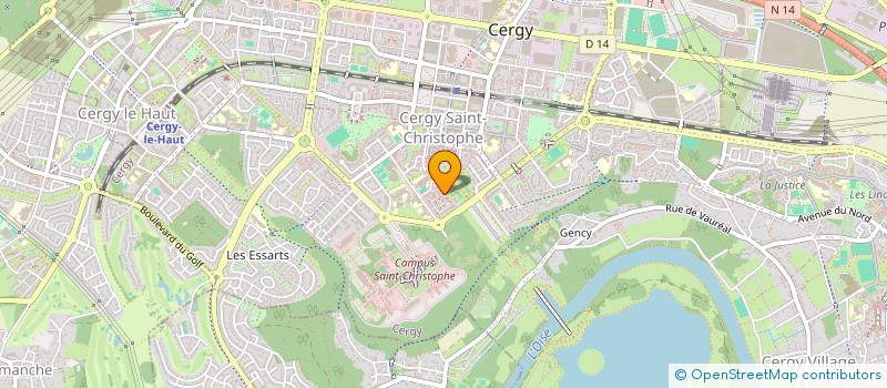 localisation de l'entreprise ASSOCIATION DES LOCATAIRES DE LA RESIDENCE CENTRAL PARK  CERGY