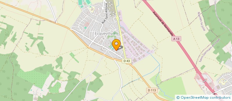 localisation de l'entreprise ASSOCIATION DES LOCATAIRES DE LA RESIDENCE DU PARC ET DU PETIT PARC  ECQUEVILLY