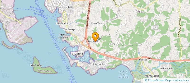 localisation de l'entreprise ASSOCIATION DES LOCATAIRES DE LA RESIDENCE HELICONIA  LE GOSIER