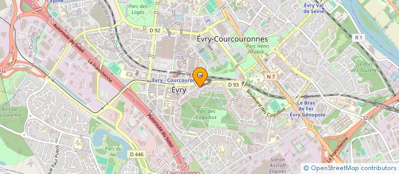 localisation de l'entreprise ASSOCIATION DES LOCATAIRES DE LA RESIDENCE JEAN ROSTAND  EVRY-COURCOURONNES