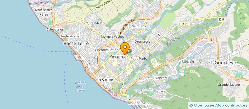 localisation de l'entreprise ASSOCIATION DES LOCATAIRES DE LA RESIDENCE SERGE BALGUY à BASSE-TERRE