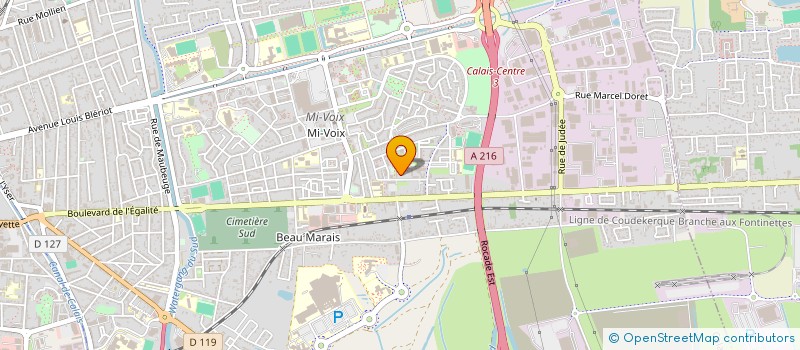 localisation de l'entreprise ASSOCIATION DES LOCATAIRES DU CALAISIS - LA CSF à CALAIS
