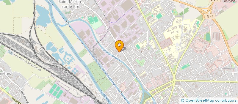 localisation de l'entreprise ASSOCIATION DES LOCATAIRES DU QUARTIER SCHMIT  CHALONS-EN-CHAMPAGNE