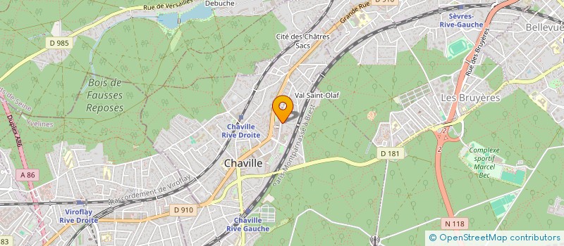 localisation de l'entreprise ASSOCIATION DES LOCATAIRES HLM DE LA FONTAINE à CHAVILLE