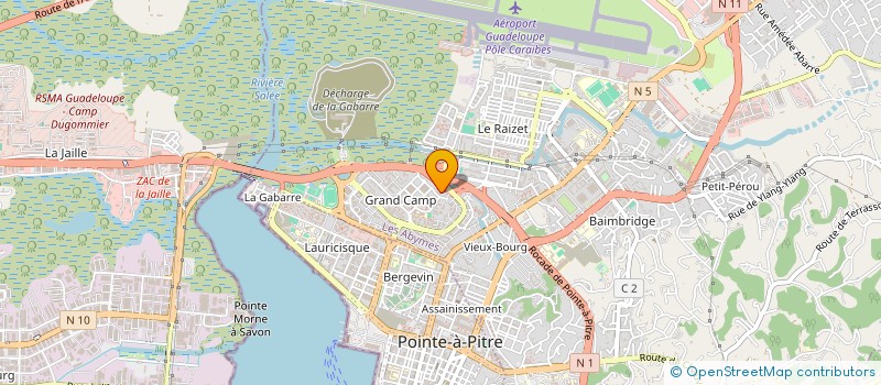localisation de l'entreprise ASSOCIATION DES LOCATAIRES LES ROSIERS EN FLEURS à LES ABYMES