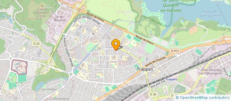 localisation de l'entreprise ASSOCIATION DES LOCATAIRES SQUARE CASTIGLIONE DEL LAGO  TRAPPES