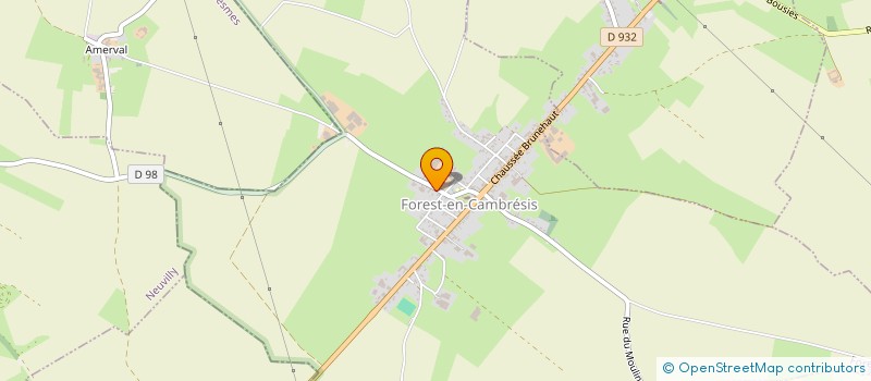 localisation de l'entreprise ASSOCIATION DES LOISIRS DE LA CHASSE DE SAINT HERMANN  FOREST-EN-CAMBRESIS