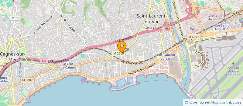 localisation de l'entreprise ASSOCIATION DES LOISIRS DE LA GALINIERE à SAINT-LAURENT-DU-VAR