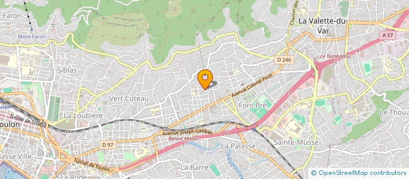 localisation de l'entreprise ASSOCIATION DES LOUEURS DE MEUBLES TOURISTIQUES DE TOULON (ALMTT )  TOULON