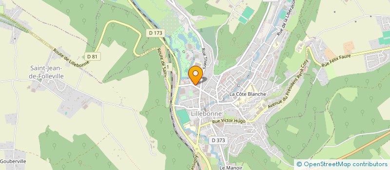 localisation de l'entreprise ASSOCIATION DES LUDOTHEQUES FRANCAISES DE NORMANDIE (ALFN)  MONDEVILLE