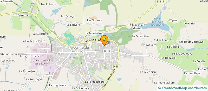 localisation de l'entreprise ASSOCIATION DES LUNETTES ROUGES  ARGENTRE-DU-PLESSIS