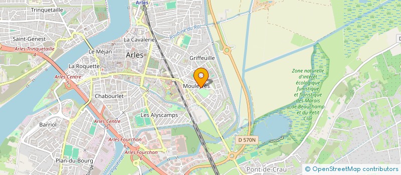 localisation de l'entreprise ASSOCIATION DES LYCEENS ET COLLEGIENS D'ARLES  ARLES