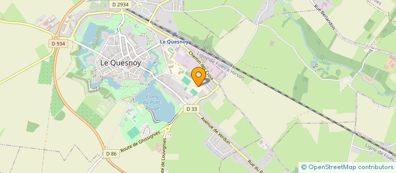 localisation de l'entreprise ASSOCIATION DES LYCEENS ETUDIANTS STAGIAIRES APPRENTIS QUERCITAINE (ALESAQ)  LE QUESNOY