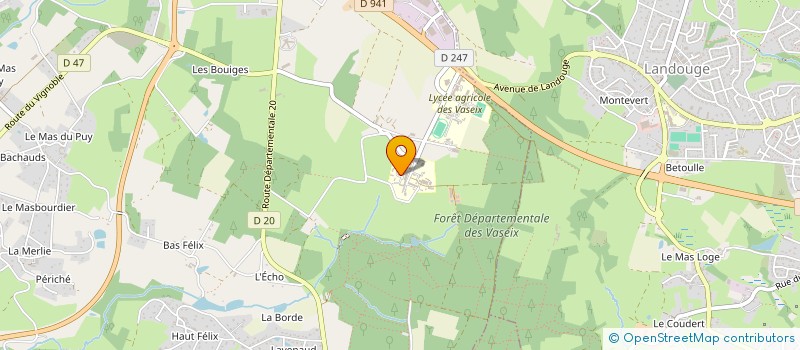 localisation de l'entreprise ASSOCIATION DES LYCEENS, ETUDIANTS, STAGIAIRES ET APPRENTIS à VERNEUIL-SUR-VIENNE