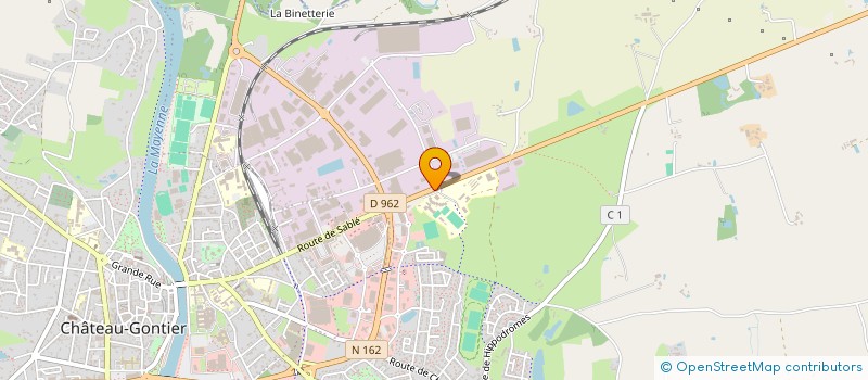 localisation de l'entreprise ASSOCIATION DES LYCEENS ETUDIANTS STAGIAIRES ET APPRENTIS (ALESA) DU LPA DE CHATEAU GONTIER  CHATEAU-GONTIER-SUR-MAYENNE