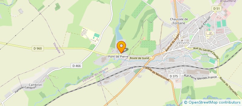 localisation de l'entreprise ASSOCIATION DES LYCEENS ETUDIANTS STAGIAIRES ET APPRENTIS DE L E.P.L.E.F.P.A. DE THIERACHE  FONTAINE-LES-VERVINS