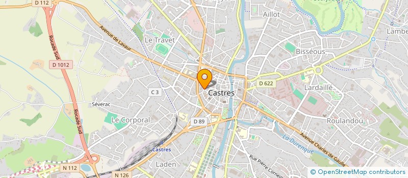 localisation de l'entreprise ASSOCIATION DES MAGISTRATS DU TRIBUNAL DE COMMERCE DE CASTRES  CASTRES