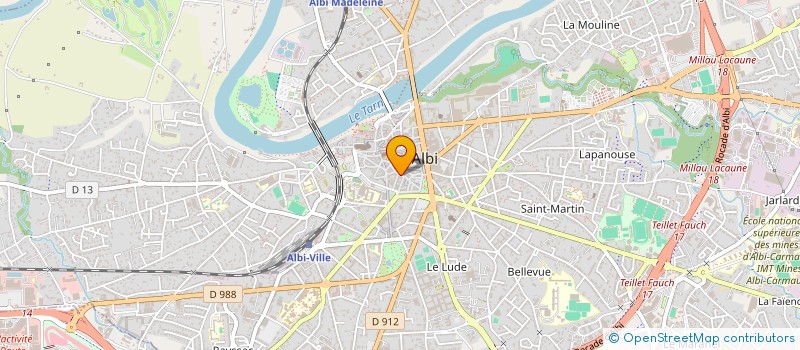 localisation de l'entreprise ASSOCIATION DES MAGISTRATS, MAGISTRATS HONORAIRES ANCIENS MAGISTRATS  DU TRIBUNAL DE COMMERCE D'ALBI à ALBI