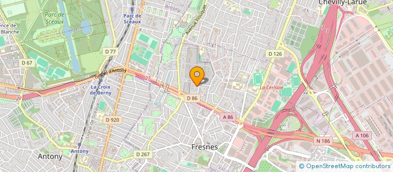 localisation de l'entreprise ASSOCIATION DES MAHORAIS DU VAL DE MARNE   A.M.V.M.  FRESNES