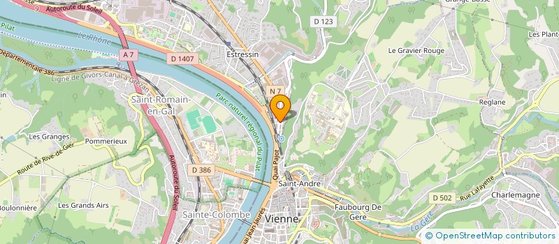 localisation de l'entreprise ASSOCIATION DES MAINS AUX PATTES à VIENNE