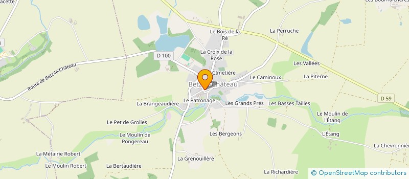 localisation de l'entreprise ASSOCIATION DES MAIRES DE LA TOURAINE DU SUD  BETZ-LE-CHATEAU