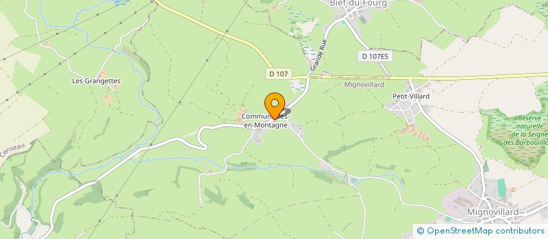 localisation de l'entreprise ASSOCIATION DES MAIRES DES CANTONS DE NOZEROY-LES PLANCHES EN MONTAGNE POUR UNE DEFENSE DES INTERETS COMMUNAUX  NOZEROY